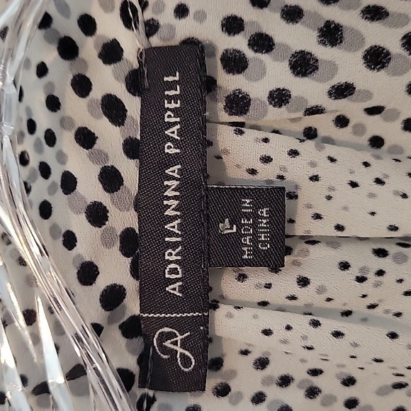 Adrianna Papell black white collared shell - Picture 5 of 5